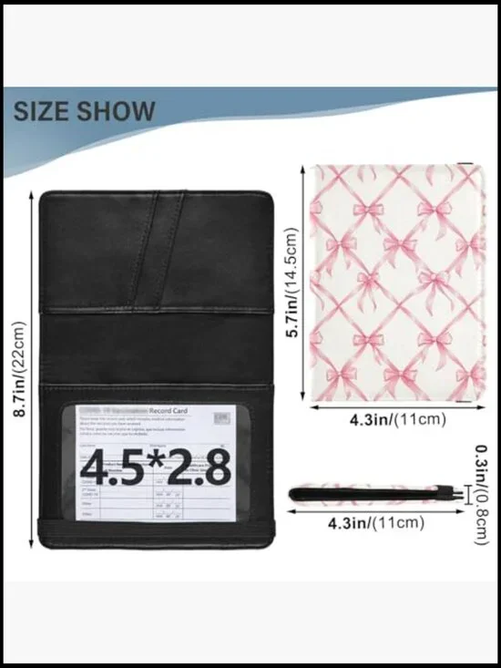 PU Leather Passport Cover RFID Wallet Travel Organizer Credit Card Slots - Picture 3 of 7